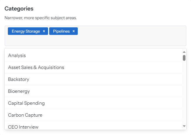 On The Followed Topics Page
